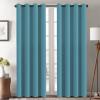 image:imageHVERSAILTEX Blackout Curtain for Living Room Thermal Insulated Window Treatment Curtain Extra Long 108 inch Length Energy Saving Solid Grommet Top Blackout Drape One Panel Jet Black 52W x 108LStorm Blue