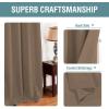 image:imageHVERSAILTEX Blackout Curtain for Living Room Thermal Insulated Window Treatment Curtain Extra Long 108 inch Length Energy Saving Solid Grommet Top Blackout Drape One Panel Jet Black 52W x 108LMacchiato