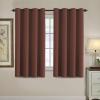 image:imageHVERSAILTEX Blackout Curtain for Living Room Thermal Insulated Window Treatment Curtain Extra Long 108 inch Length Energy Saving Solid Grommet Top Blackout Drape One Panel Jet Black 52W x 108LRust
