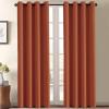 image:imageHVERSAILTEX Blackout Curtain for Living Room Thermal Insulated Window Treatment Curtain Extra Long 108 inch Length Energy Saving Solid Grommet Top Blackout Drape One Panel Jet Black 52W x 108LOrange