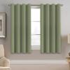 image:imageHVERSAILTEX Blackout Curtain for Living Room Thermal Insulated Window Treatment Curtain Extra Long 108 inch Length Energy Saving Solid Grommet Top Blackout Drape One Panel Jet Black 52W x 108LSage