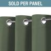 image:imageHVERSAILTEX Blackout Curtain for Living Room Thermal Insulated Window Treatment Curtain Extra Long 108 inch Length Energy Saving Solid Grommet Top Blackout Drape One Panel Jet Black 52W x 108LBronze Green
