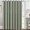 image:imageHVERSAILTEX Blackout Curtain for Living Room Thermal Insulated Window Treatment Curtain Extra Long 108 inch Length Energy Saving Solid Grommet Top Blackout Drape One Panel Jet Black 52W x 108LSea Grass