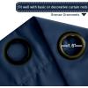 image:imageHVERSAILTEX Blackout Curtain for Living Room Thermal Insulated Window Treatment Curtain Extra Long 108 inch Length Energy Saving Solid Grommet Top Blackout Drape One Panel Jet Black 52W x 108LNavy Blue