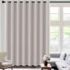 image:imageHVERSAILTEX Blackout Curtain for Living Room Thermal Insulated Window Treatment Curtain Extra Long 108 inch Length Energy Saving Solid Grommet Top Blackout Drape One Panel Jet Black 52W x 108LStone
