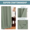 image:imageHVERSAILTEX Blackout Curtain for Living Room Thermal Insulated Window Treatment Curtain Extra Long 108 inch Length Energy Saving Solid Grommet Top Blackout Drape One Panel Jet Black 52W x 108LCyan