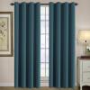 image:imageHVERSAILTEX Blackout Curtain for Living Room Thermal Insulated Window Treatment Curtain Extra Long 108 inch Length Energy Saving Solid Grommet Top Blackout Drape One Panel Jet Black 52W x 108LDark Teal