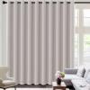 image:imageHVERSAILTEX Blackout Curtain for Living Room Thermal Insulated Window Treatment Curtain Extra Long 108 inch Length Energy Saving Solid Grommet Top Blackout Drape One Panel Jet Black 52W x 108LStone