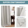 image:imageHVERSAILTEX Blackout Curtain for Living Room Thermal Insulated Window Treatment Curtain Extra Long 108 inch Length Energy Saving Solid Grommet Top Blackout Drape One Panel Jet Black 52W x 108LStone