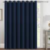 image:imageHVERSAILTEX Blackout Curtain for Living Room Thermal Insulated Window Treatment Curtain Extra Long 108 inch Length Energy Saving Solid Grommet Top Blackout Drape One Panel Jet Black 52W x 108LNavy Blue