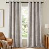 image:imageHVERSAILTEX Velvet 100 Blackout Curtains for Living Room Full Light Blocking Curtains Thermal Insulated Room Window Drapes Soft Luxury Curtains Grommet Top 2 Panels 55 W x 84 L Glacier GrayStone