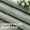 image:imageHVERSAILTEX Velvet 100 Blackout Curtains for Living Room Full Light Blocking Curtains Thermal Insulated Room Window Drapes Soft Luxury Curtains Grommet Top 2 Panels 55 W x 84 L Glacier GraySage