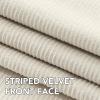 image:imageHVERSAILTEX Velvet 100 Blackout Curtains for Living Room Full Light Blocking Curtains Thermal Insulated Room Window Drapes Soft Luxury Curtains Grommet Top 2 Panels 55 W x 84 L Glacier GraySand