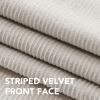 image:imageHVERSAILTEX Velvet 100 Blackout Curtains for Living Room Full Light Blocking Curtains Thermal Insulated Room Window Drapes Soft Luxury Curtains Grommet Top 2 Panels 55 W x 84 L Glacier GrayStone