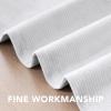 image:imageHVERSAILTEX Velvet 100 Blackout Curtains for Living Room Full Light Blocking Curtains Thermal Insulated Room Window Drapes Soft Luxury Curtains Grommet Top 2 Panels 55 W x 84 L Glacier GrayWhite