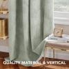 image:imageHVERSAILTEX Velvet 100 Blackout Curtains for Living Room Full Light Blocking Curtains Thermal Insulated Room Window Drapes Soft Luxury Curtains Grommet Top 2 Panels 55 W x 84 L Glacier GraySage