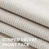 image:imageHVERSAILTEX Velvet 100 Blackout Curtains for Living Room Full Light Blocking Curtains Thermal Insulated Room Window Drapes Soft Luxury Curtains Grommet Top 2 Panels 55 W x 84 L Glacier GrayNatural