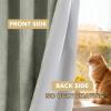 image:imageHVERSAILTEX Velvet 100 Blackout Curtains for Living Room Full Light Blocking Curtains Thermal Insulated Room Window Drapes Soft Luxury Curtains Grommet Top 2 Panels 55 W x 84 L Glacier GraySage