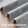 image:imageHVERSAILTEX Velvet 100 Blackout Curtains for Living Room Full Light Blocking Curtains Thermal Insulated Room Window Drapes Soft Luxury Curtains Grommet Top 2 Panels 55 W x 84 L Glacier GrayGrey