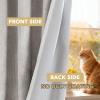 image:imageHVERSAILTEX Velvet 100 Blackout Curtains for Living Room Full Light Blocking Curtains Thermal Insulated Room Window Drapes Soft Luxury Curtains Grommet Top 2 Panels 55 W x 84 L Glacier GrayStone