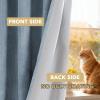 image:imageHVERSAILTEX Velvet 100 Blackout Curtains for Living Room Full Light Blocking Curtains Thermal Insulated Room Window Drapes Soft Luxury Curtains Grommet Top 2 Panels 55 W x 84 L Glacier GrayStone Blue
