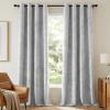image:imageHVERSAILTEX Velvet 100 Blackout Curtains for Living Room Full Light Blocking Curtains Thermal Insulated Room Window Drapes Soft Luxury Curtains Grommet Top 2 Panels 55 W x 84 L Glacier GrayGlacier Gray