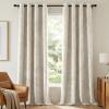 image:imageHVERSAILTEX Velvet 100 Blackout Curtains for Living Room Full Light Blocking Curtains Thermal Insulated Room Window Drapes Soft Luxury Curtains Grommet Top 2 Panels 55 W x 84 L Glacier GraySand