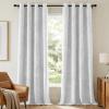 image:imageHVERSAILTEX Velvet 100 Blackout Curtains for Living Room Full Light Blocking Curtains Thermal Insulated Room Window Drapes Soft Luxury Curtains Grommet Top 2 Panels 55 W x 84 L Glacier GrayWhite
