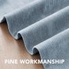 image:imageHVERSAILTEX Velvet 100 Blackout Curtains for Living Room Full Light Blocking Curtains Thermal Insulated Room Window Drapes Soft Luxury Curtains Grommet Top 2 Panels 55 W x 84 L Glacier GrayStone Blue