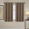 image:imageHVERSAILTEX Blackout Curtain for Living Room Thermal Insulated Window Treatment Curtain Extra Long 108 inch Length Energy Saving Solid Grommet Top Blackout Drape One Panel Jet Black 52W x 108LMacchiato