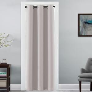image:imageHVERSAILTEX Blackout Curtain for Living Room Thermal Insulated Window Treatment Curtain Extra Long 108 inch Length Energy Saving Solid Grommet Top Blackout Drape One Panel Jet Black 52W x 108LStone