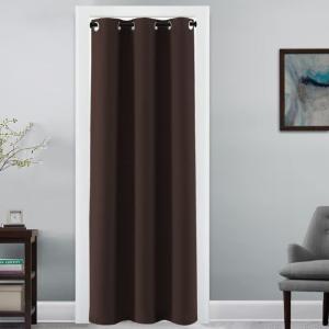 image:imageHVERSAILTEX Blackout Curtain for Living Room Thermal Insulated Window Treatment Curtain Extra Long 108 inch Length Energy Saving Solid Grommet Top Blackout Drape One Panel Jet Black 52W x 108LChocolate Brown