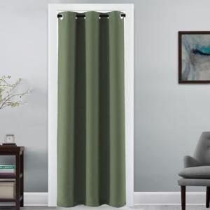 image:imageHVERSAILTEX Blackout Curtain for Living Room Thermal Insulated Window Treatment Curtain Extra Long 108 inch Length Energy Saving Solid Grommet Top Blackout Drape One Panel Jet Black 52W x 108LBronze Green