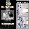 image:imageHVERSAILTEX 100 Blackout Curtains for Bedroom Cattleya Floral Printed Drapes 63 Inches Long Leah Floral Pattern Full Light Blocking Drapes with Black Liner Rod Pocket 2 Panels GreyBlueNavyTaupe