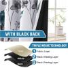 image:imageHVERSAILTEX 100 Blackout Curtains for Bedroom Cattleya Floral Printed Drapes 63 Inches Long Leah Floral Pattern Full Light Blocking Drapes with Black Liner Rod Pocket 2 Panels GreyBlueGreyTeal