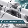 image:imageHVERSAILTEX 100 Blackout Curtains for Bedroom Cattleya Floral Printed Drapes 63 Inches Long Leah Floral Pattern Full Light Blocking Drapes with Black Liner Rod Pocket 2 Panels GreyBlueGreyTeal
