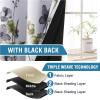 image:imageHVERSAILTEX 100 Blackout Curtains for Bedroom Cattleya Floral Printed Drapes 63 Inches Long Leah Floral Pattern Full Light Blocking Drapes with Black Liner Rod Pocket 2 Panels GreyBlueGreyOlive