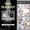 image:imageHVERSAILTEX 100 Blackout Curtains for Bedroom Cattleya Floral Printed Drapes 63 Inches Long Leah Floral Pattern Full Light Blocking Drapes with Black Liner Rod Pocket 2 Panels GreyBlueGreyYellow