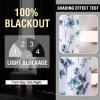 image:imageHVERSAILTEX 100 Blackout Curtains for Bedroom Cattleya Floral Printed Drapes 63 Inches Long Leah Floral Pattern Full Light Blocking Drapes with Black Liner Rod Pocket 2 Panels GreyBlueGreyBlue