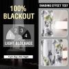 image:imageHVERSAILTEX 100 Blackout Curtains for Bedroom Cattleya Floral Printed Drapes 63 Inches Long Leah Floral Pattern Full Light Blocking Drapes with Black Liner Rod Pocket 2 Panels GreyBlueGreyOlive
