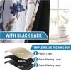 image:imageHVERSAILTEX 100 Blackout Curtains for Bedroom Cattleya Floral Printed Drapes 63 Inches Long Leah Floral Pattern Full Light Blocking Drapes with Black Liner Rod Pocket 2 Panels GreyBlueNavyTaupe
