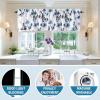 image:imageHVERSAILTEX 100 Blackout Curtains for Bedroom Cattleya Floral Printed Drapes 63 Inches Long Leah Floral Pattern Full Light Blocking Drapes with Black Liner Rod Pocket 2 Panels GreyBlueGreyBlue