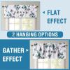 image:imageHVERSAILTEX 100 Blackout Curtains for Bedroom Cattleya Floral Printed Drapes 63 Inches Long Leah Floral Pattern Full Light Blocking Drapes with Black Liner Rod Pocket 2 Panels GreyBlueGreyTeal
