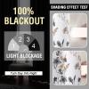 image:imageHVERSAILTEX 100 Blackout Curtains for Bedroom Cattleya Floral Printed Drapes 63 Inches Long Leah Floral Pattern Full Light Blocking Drapes with Black Liner Rod Pocket 2 Panels GreyBlueGreyTaupe