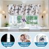 image:imageHVERSAILTEX 100 Blackout Curtains for Bedroom Cattleya Floral Printed Drapes 63 Inches Long Leah Floral Pattern Full Light Blocking Drapes with Black Liner Rod Pocket 2 Panels GreyBlueGreyTaupe