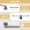 image:imageHVERSAILTEX 1 PACK Magnetic Curtain Rods for Metal Doors 16 to 28 12 Inch Diameter Adjustable French Door Curtain Rod for Classroom Whiteboard Cafe Rod with Strong Magnet Towel Bar HolderNickelNickel