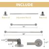 image:imageHVERSAILTEX 1 PACK Magnetic Curtain Rods for Metal Doors 16 to 28 12 Inch Diameter Adjustable French Door Curtain Rod for Classroom Whiteboard Cafe Rod with Strong Magnet Towel Bar HolderNickelNickel