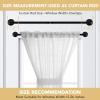 image:imageHVERSAILTEX 1 PACK Magnetic Curtain Rods for Metal Doors 16 to 28 12 Inch Diameter Adjustable French Door Curtain Rod for Classroom Whiteboard Cafe Rod with Strong Magnet Towel Bar HolderNickelBlack