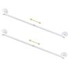 image:imageHVERSAILTEX 1 PACK Magnetic Curtain Rods for Metal Doors 16 to 28 12 Inch Diameter Adjustable French Door Curtain Rod for Classroom Whiteboard Cafe Rod with Strong Magnet Towel Bar HolderNickelWhite