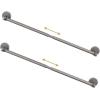 image:imageHVERSAILTEX 1 PACK Magnetic Curtain Rods for Metal Doors 16 to 28 12 Inch Diameter Adjustable French Door Curtain Rod for Classroom Whiteboard Cafe Rod with Strong Magnet Towel Bar HolderNickelNickel